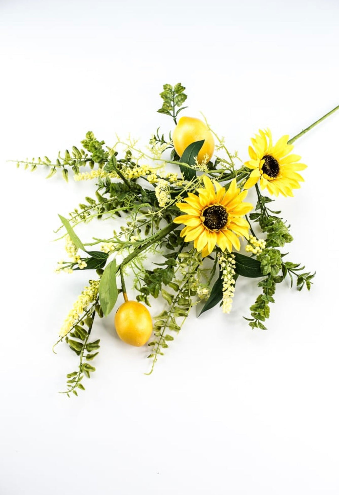 Artificial Sunflower and lemon spray - Greenery Marketartificial flowers63086SP28