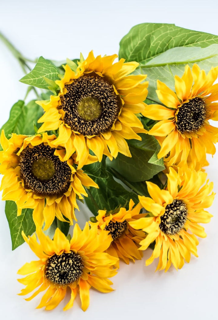 Artificial Sunflower flower bush - yellow - Greenery Marketartificial flowers12002