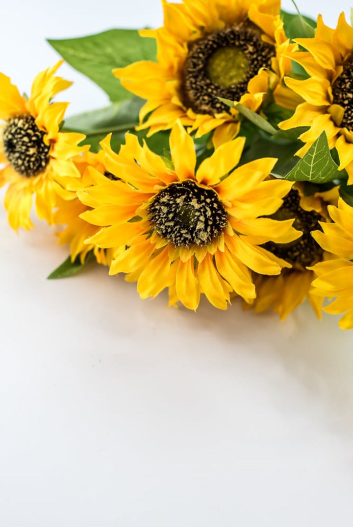 Artificial Sunflower flower bush - yellow - Greenery Marketartificial flowers12002