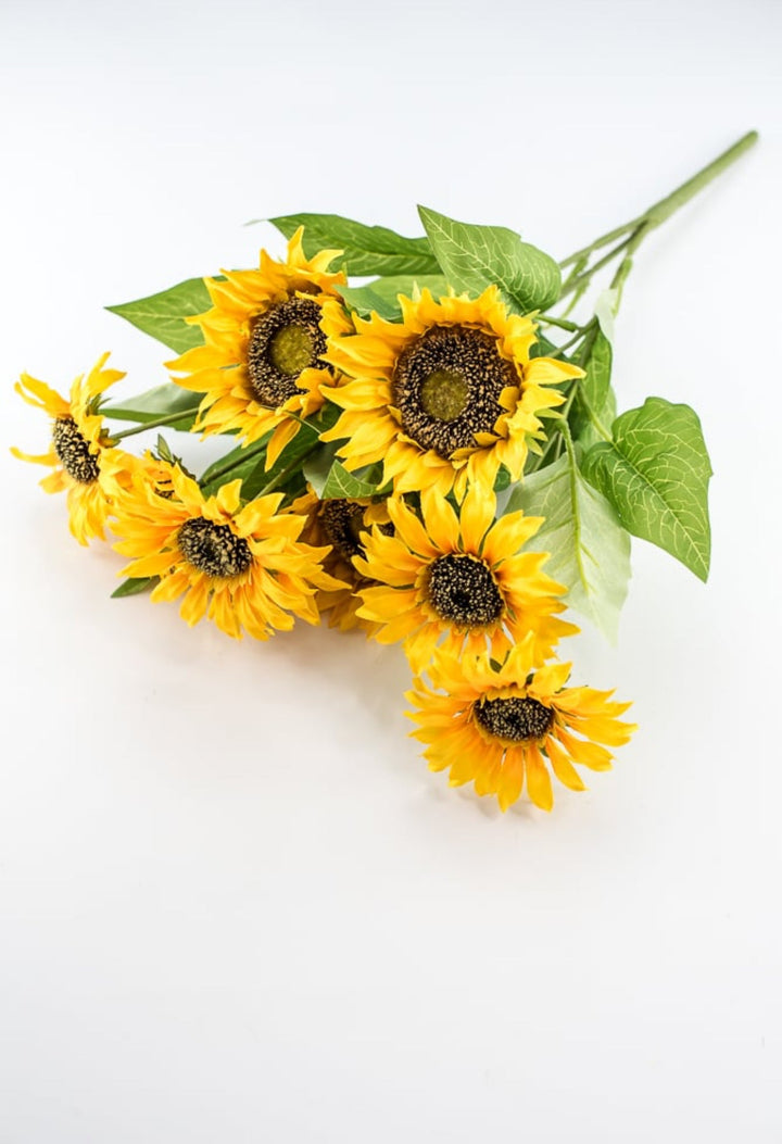 Artificial Sunflower flower bush - yellow - Greenery Marketartificial flowers12002