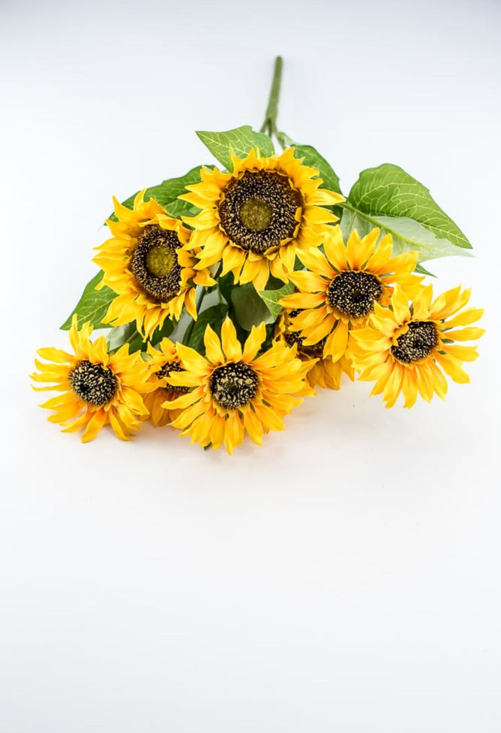 Artificial Sunflower flower bush - yellow - Greenery Marketartificial flowers12002