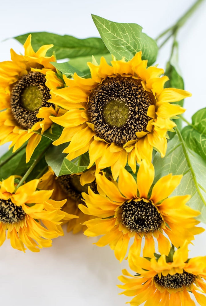 Artificial Sunflower flower bush - yellow - Greenery Marketartificial flowers12002