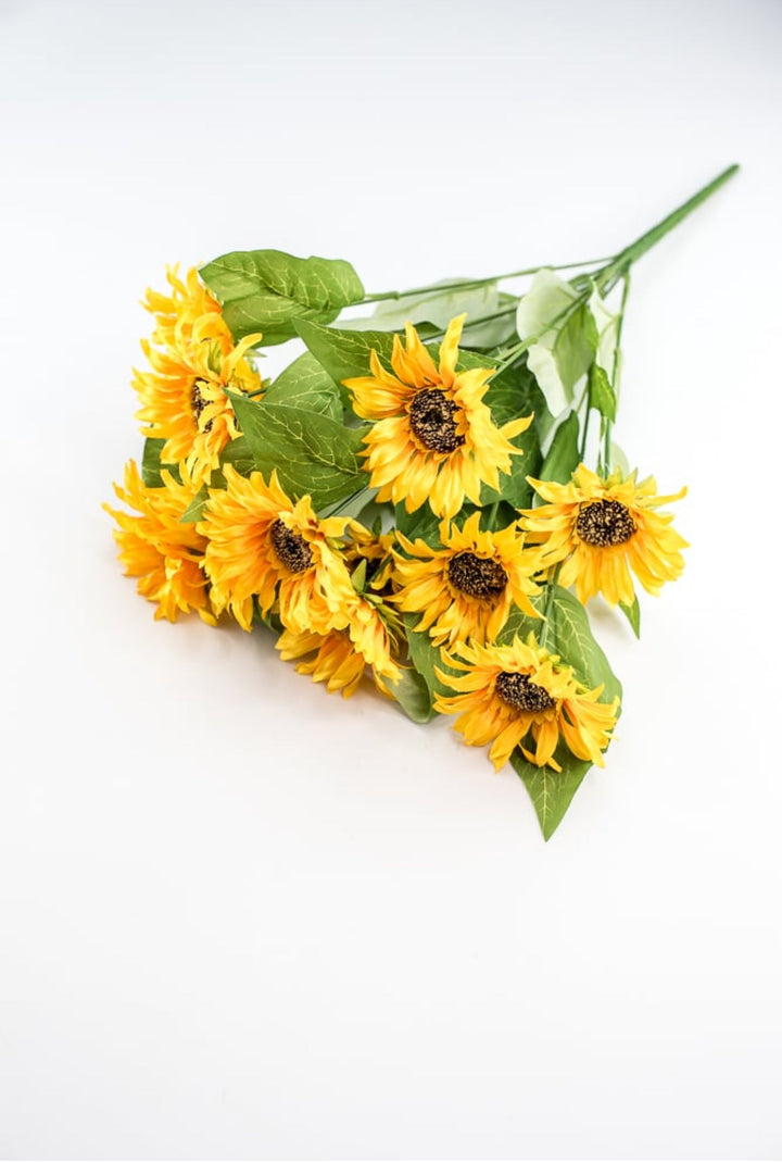 Artificial Sunflower flower bush - yellow - Greenery Marketartificial flowers12003