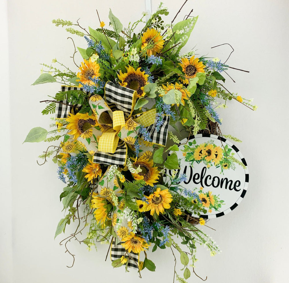 Artificial Sunflower spray - Greenery Marketartificial flowersPM1660