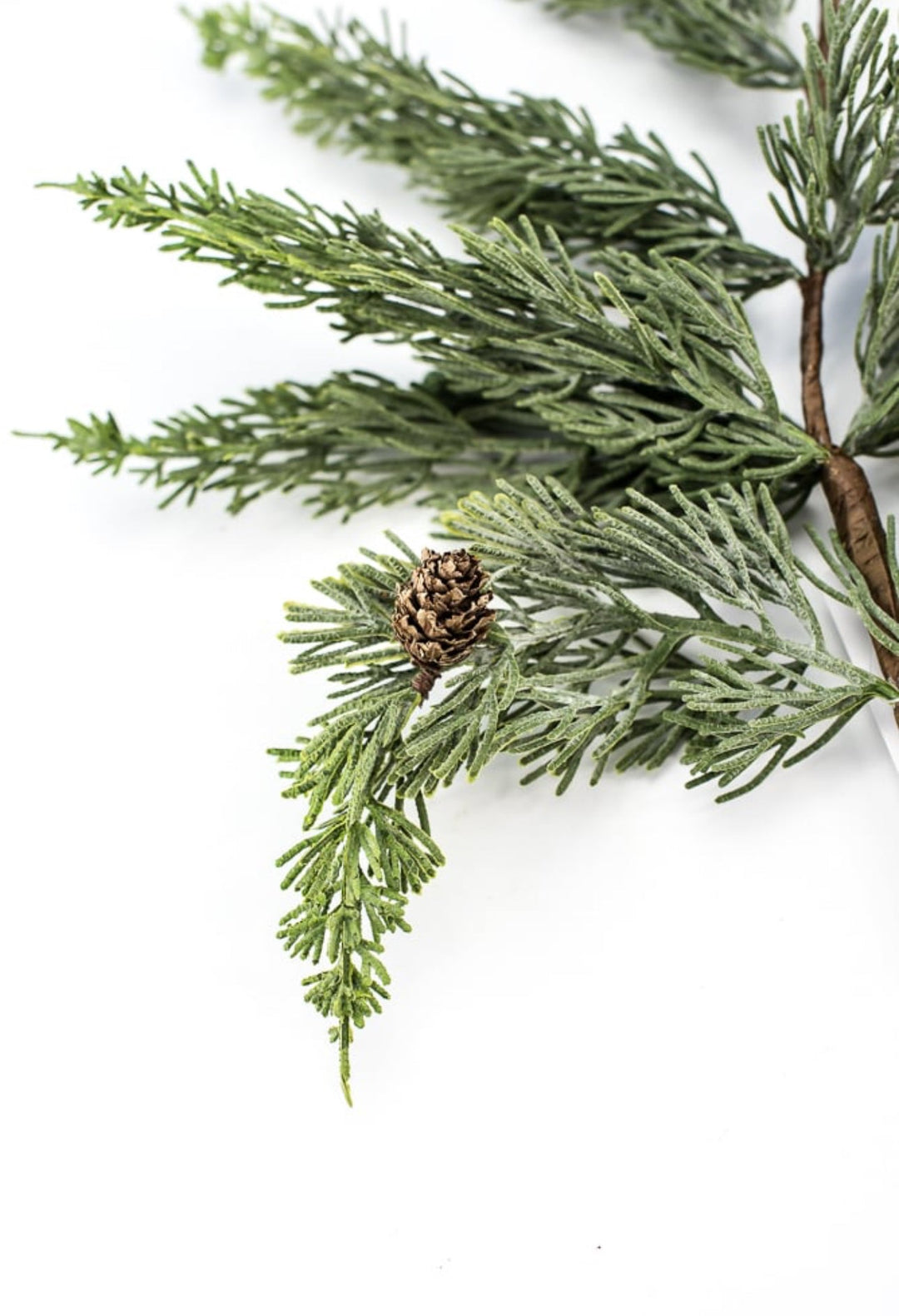 Artificial washed cedar spray with cone and berries - Greenery MarketWinter and ChristmasXd453 - SG