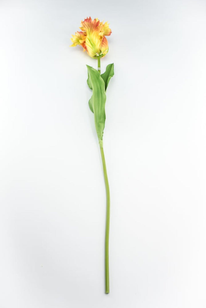 Artificial, yellow, parrot tulip stem - Greenery MarketArtificial Flora2260032YL