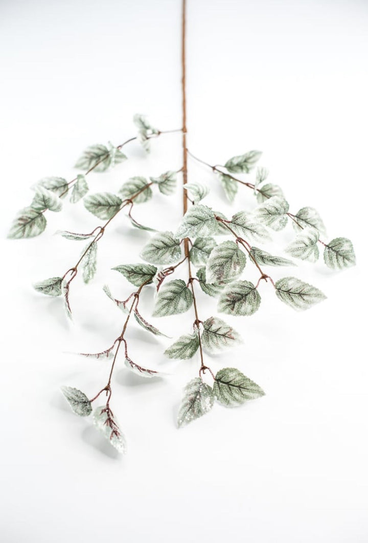 Aspen iced leaves spray - cool green - Greenery MarketMTX68982 GYGR