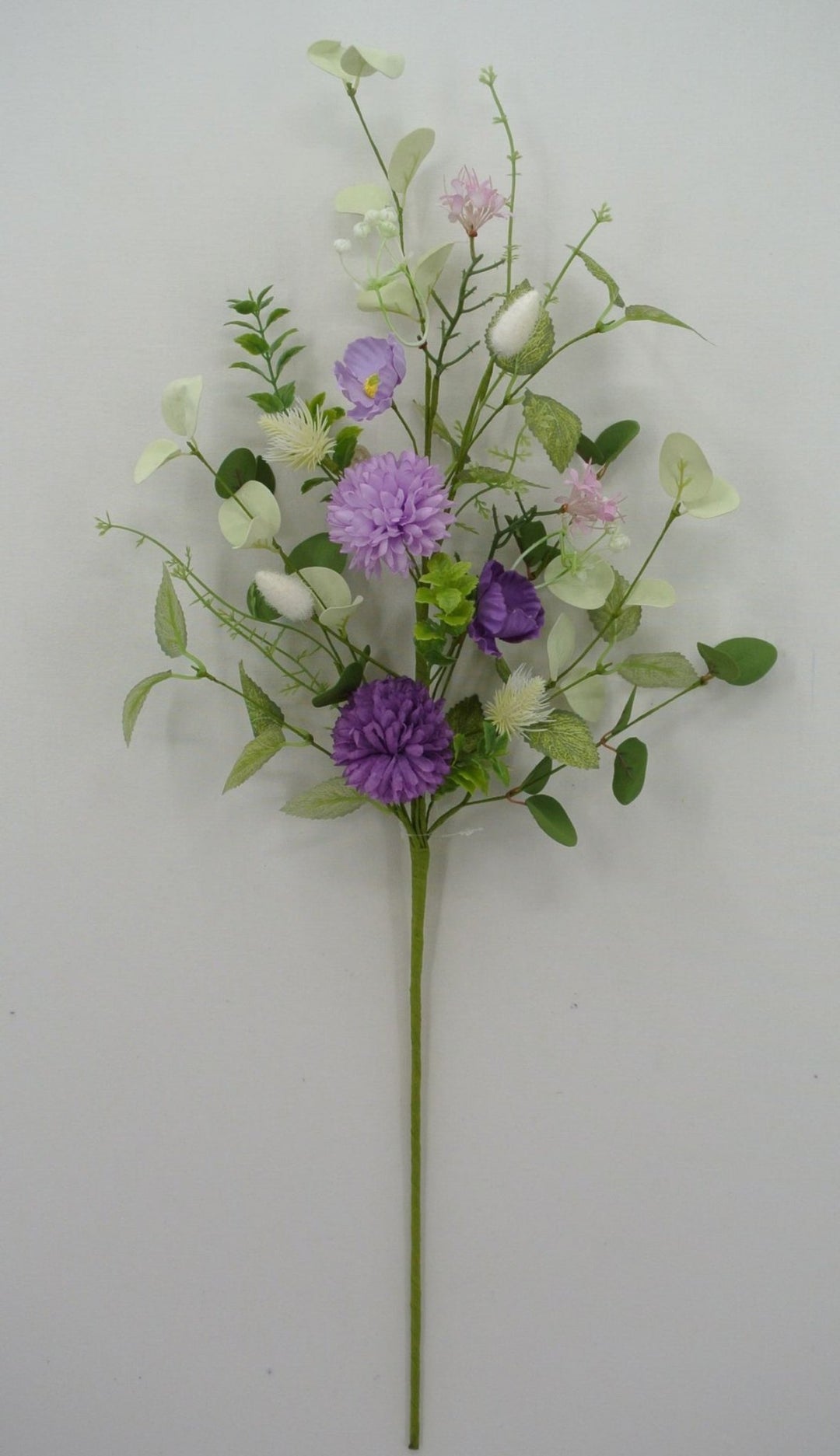 Ball Mum And Poppy Spray - Purple - Greenery Market64766 - PU