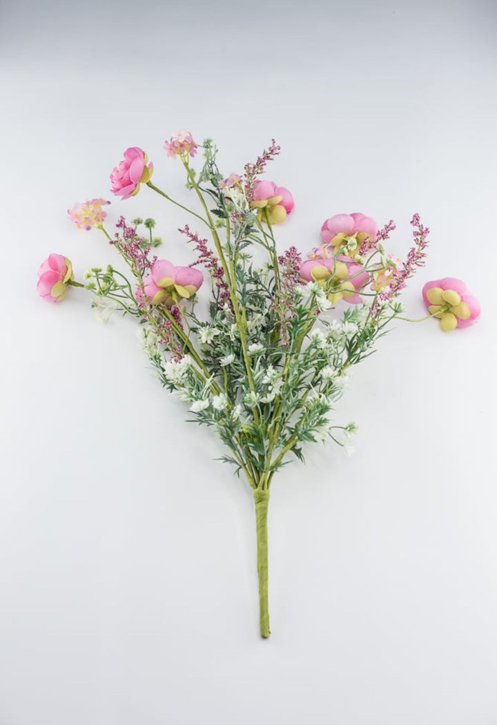 Beauty Pink Ranunculus bush with greenery - Greenery Market63101BT