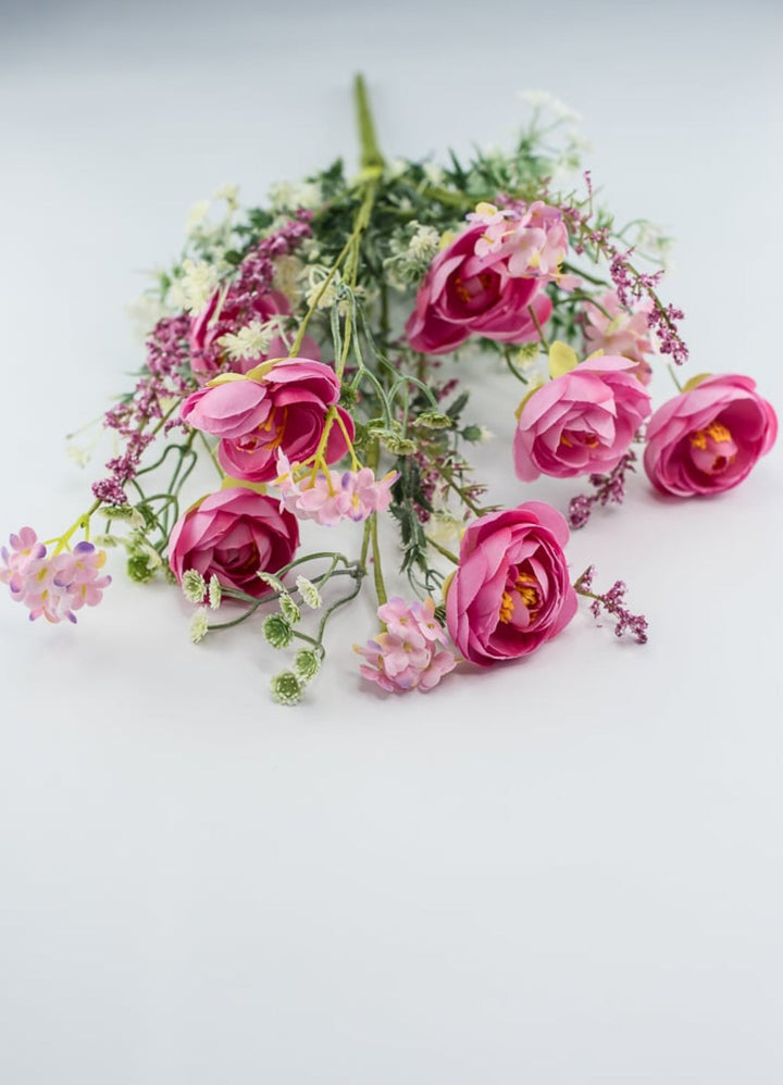 Beauty Pink Ranunculus bush with greenery - Greenery Market63101BT