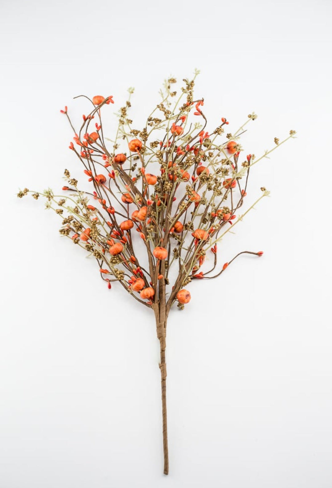 Berries, twigs, and Pip berry bush - orange - Greenery MarketArtificial Flora56729BU22