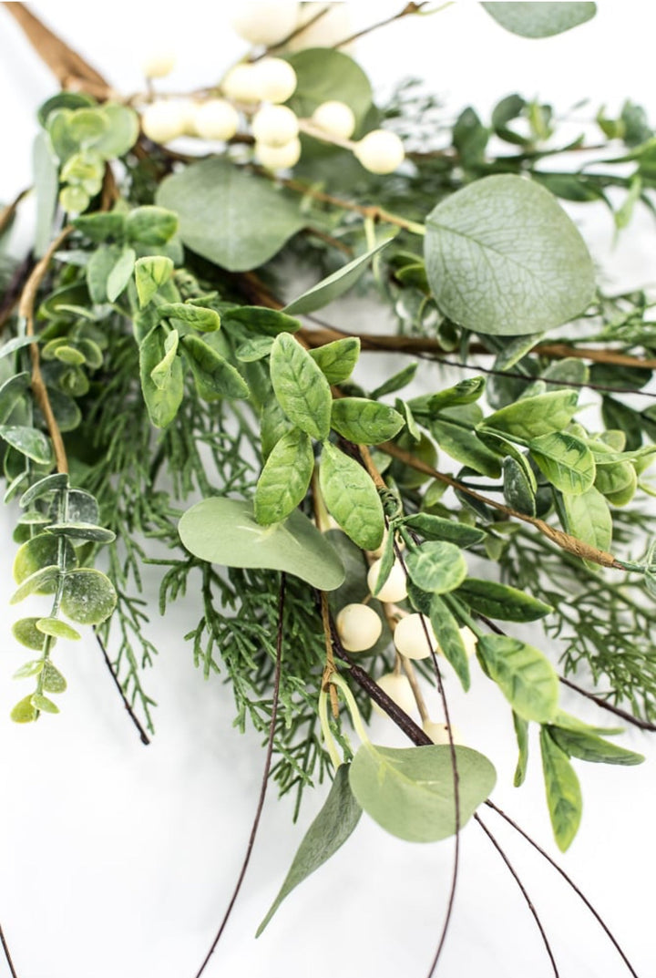 Berry, Cedar, & Mixed Leaves Spray - Greenery MarketArtificial Flora85825SP28