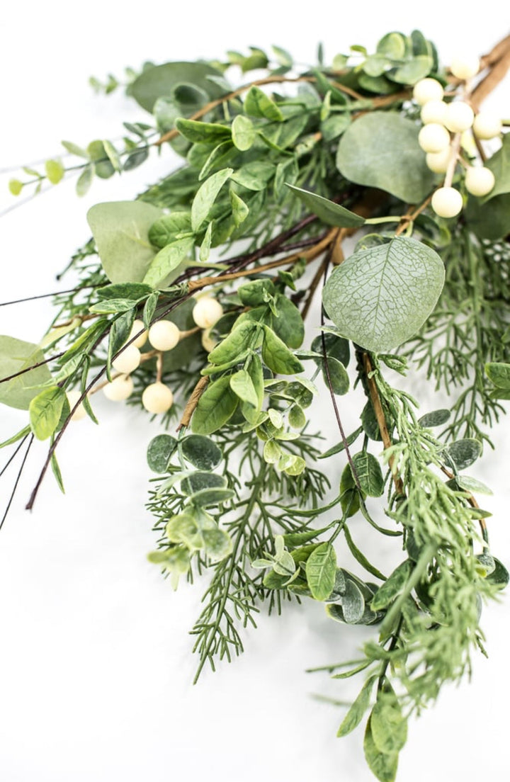 Berry, Cedar, & Mixed Leaves Spray - Greenery MarketArtificial Flora85825SP28