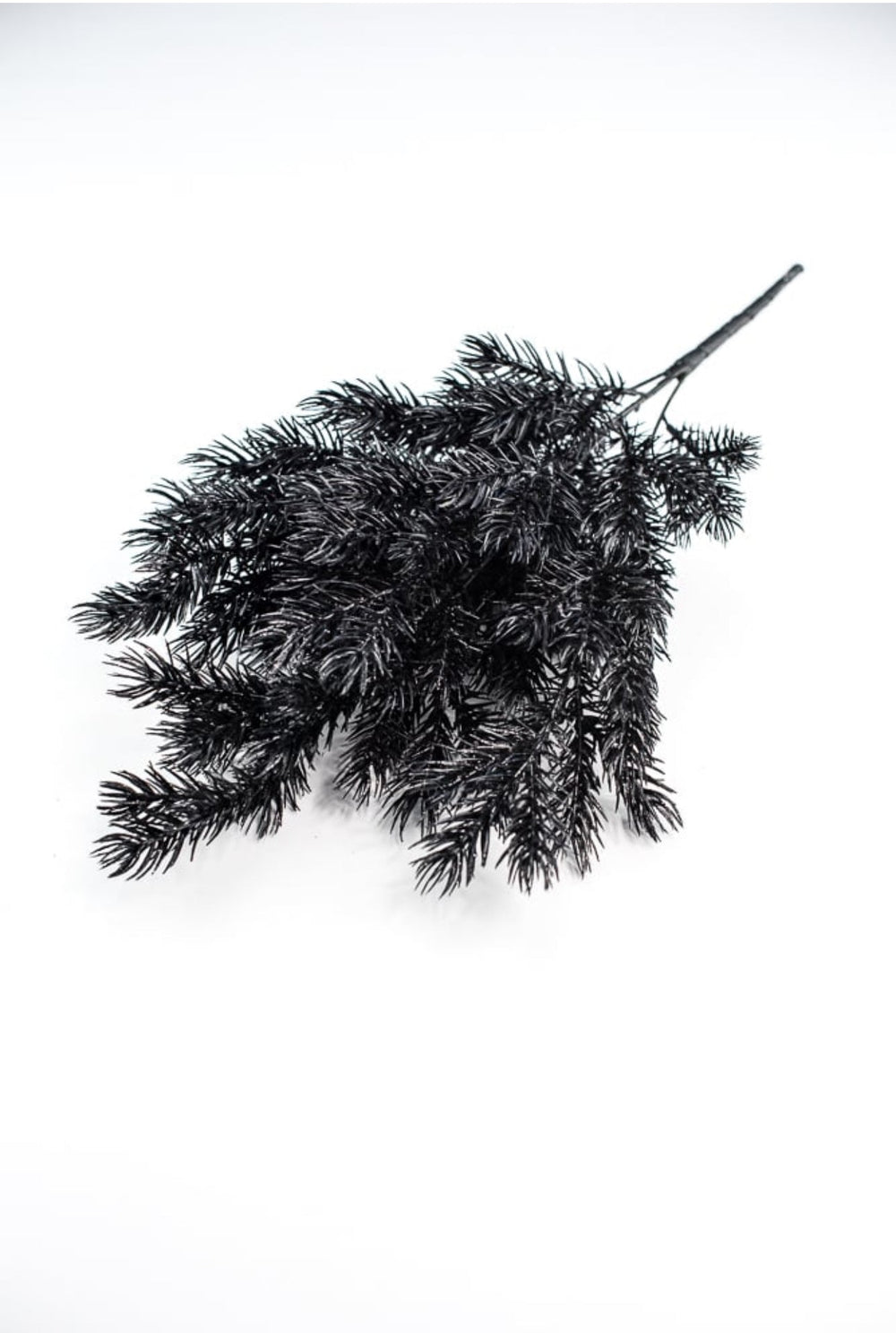 Black pine bush with glitter - Greenery Market84345 - BK