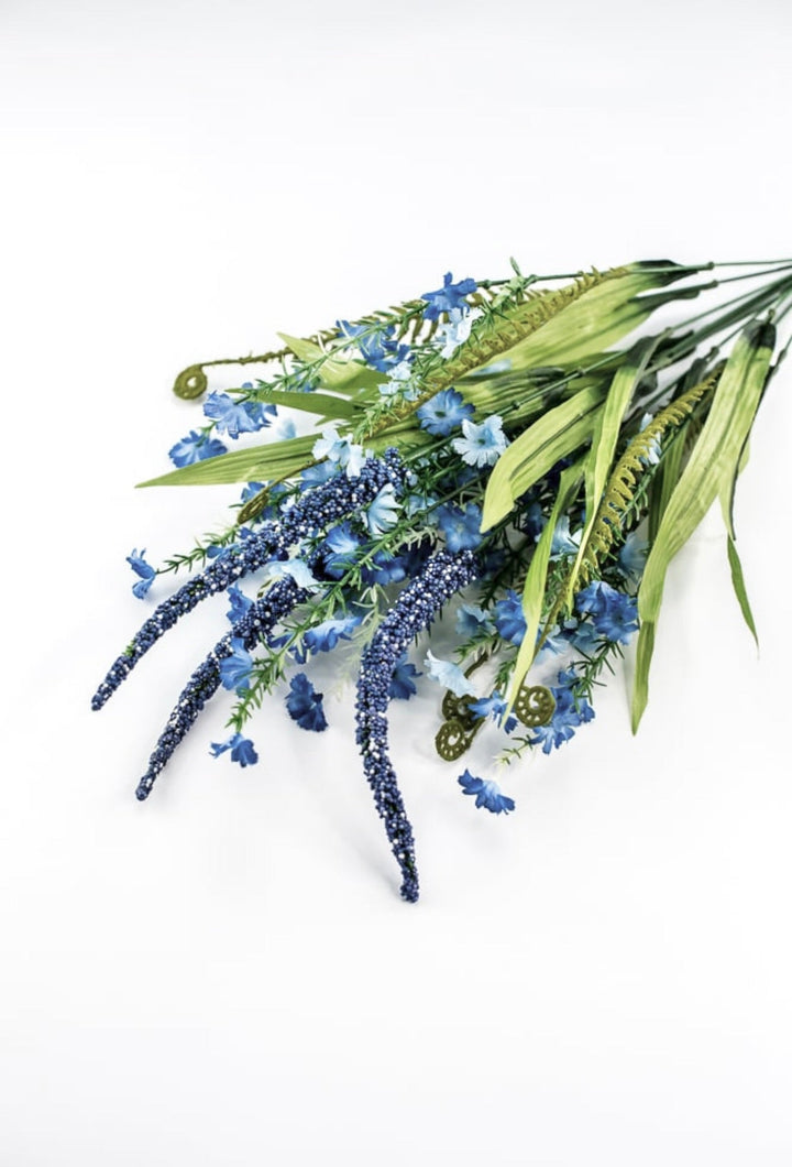 Blue babies breath filler flower mixed bush - Greenery Market84221 - BL