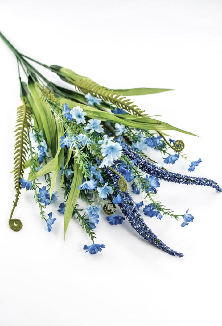 Blue babies breath filler flower mixed bush - Greenery Market84221 - BL