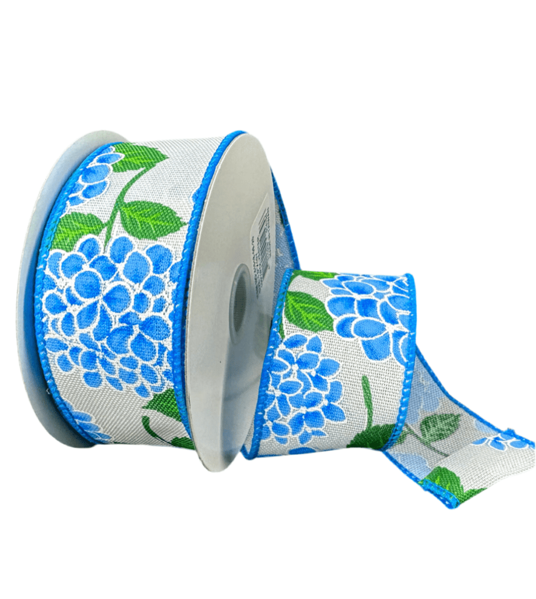 Blue Hydrangea Wired Ribbon, 1.5” - Greenery Marketwired ribbon41518 - 09 - 25