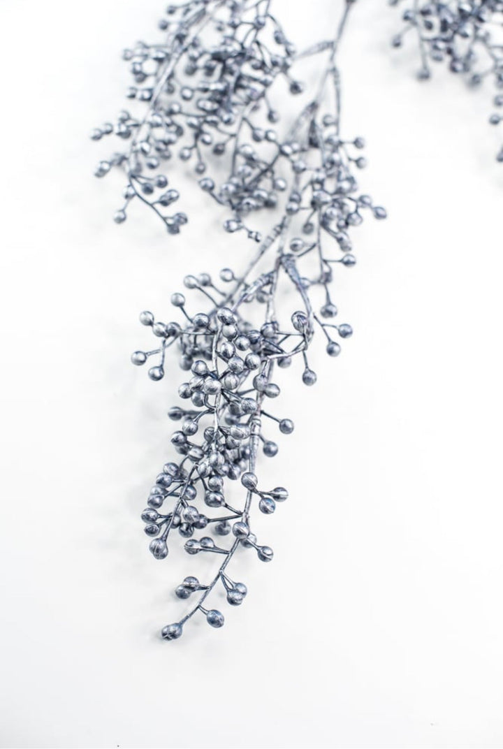 Blue metallic seed berries spray - Greenery Marketartificial flowers216292