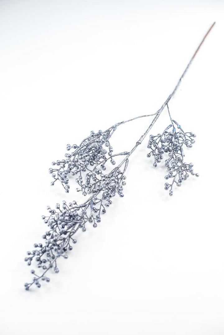 Blue metallic seed berries spray - Greenery Marketartificial flowers216292