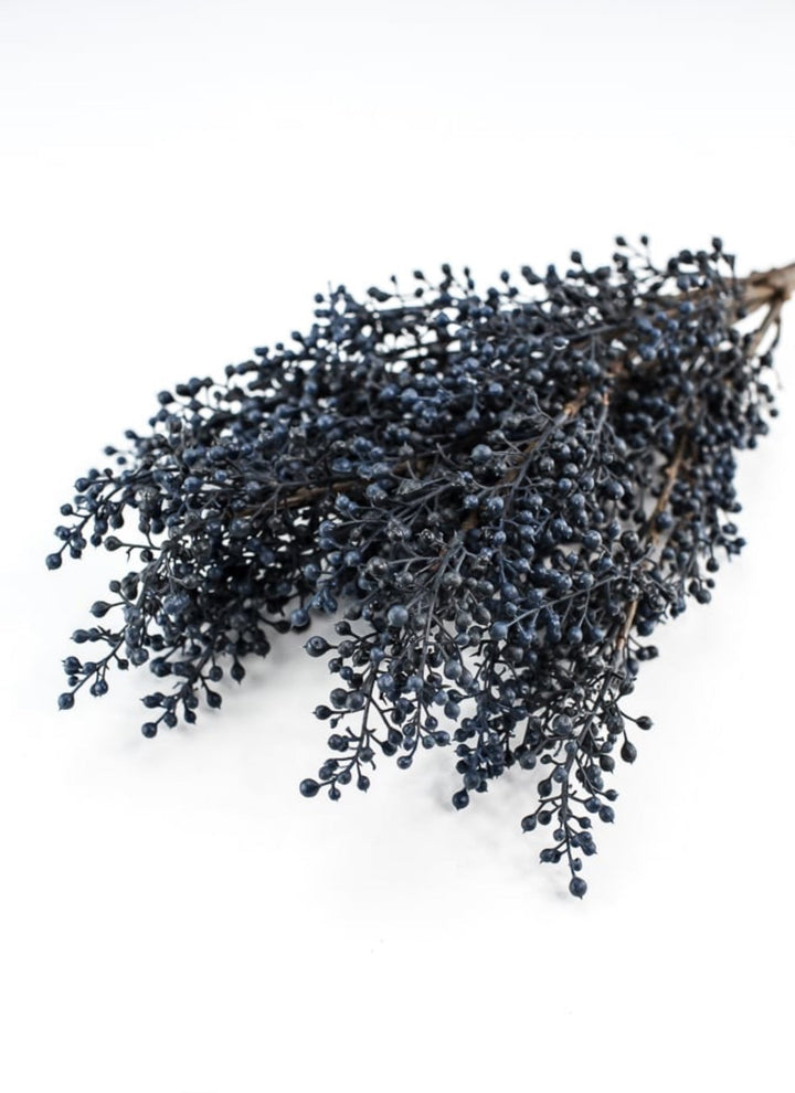Blue mini berry seed bush - all pvc - Greenery MarketArtificial FloraFS365203