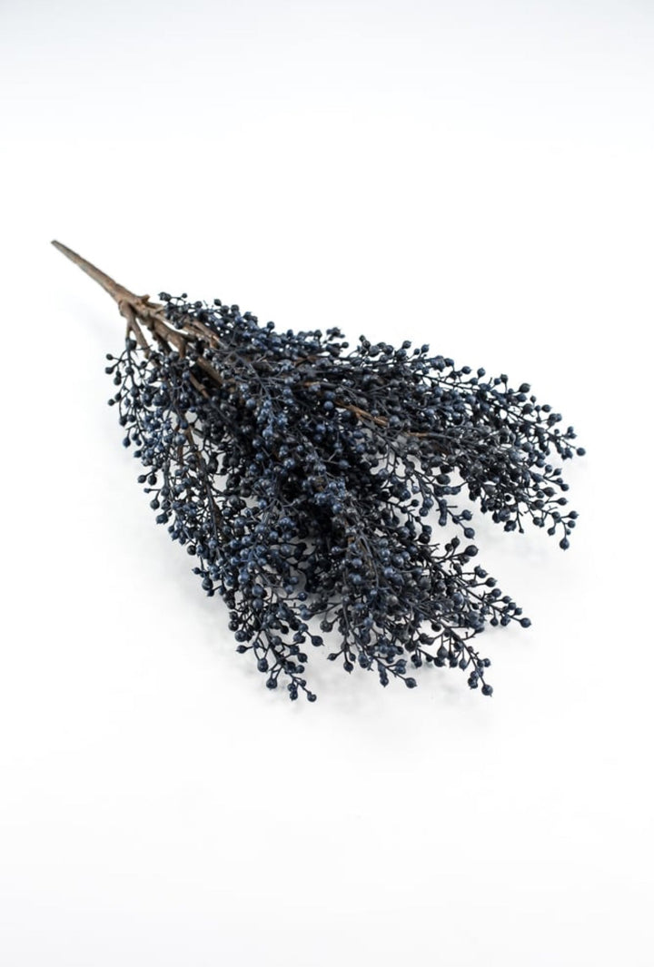 Blue mini berry seed bush - all pvc - Greenery MarketArtificial FloraFS365203