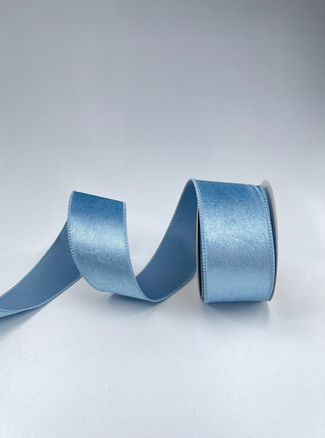 Blue velvet wired ribbon 2.5” - Greenery MarketRibbons & Trim240094