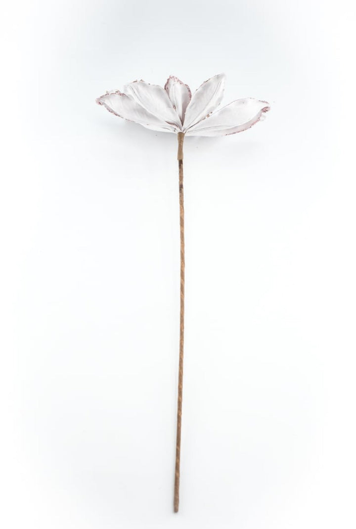 Blush pink, velvet artificial magnolia with sequins - Greenery Marketartificial flowersMTX68959 BLPK