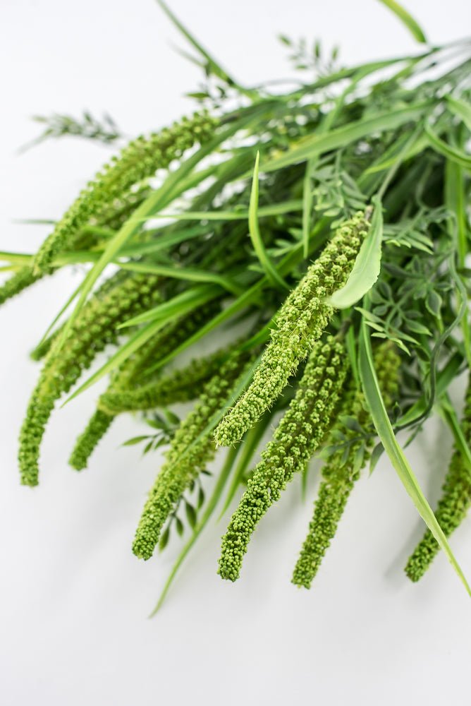 Cattail And Greenery Bush - Green - Greenery Marketartificial flowers84960 - GN