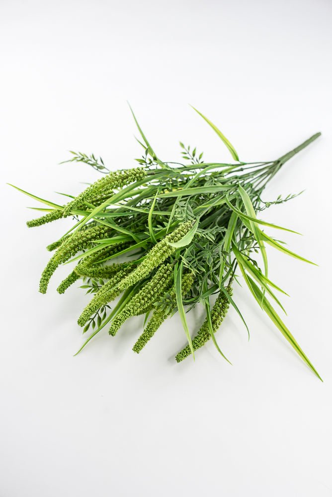 Cattail And Greenery Bush - Green - Greenery Marketartificial flowers84960 - GN
