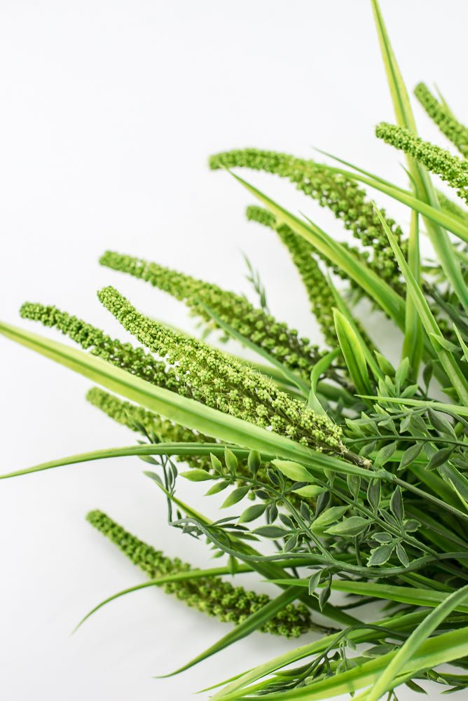 Cattail And Greenery Bush - Green - Greenery Marketartificial flowers84960 - GN