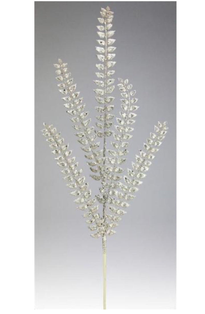 Champagne, tall, glittered Christmas spray - Greenery MarketArtificial FloraXS205744