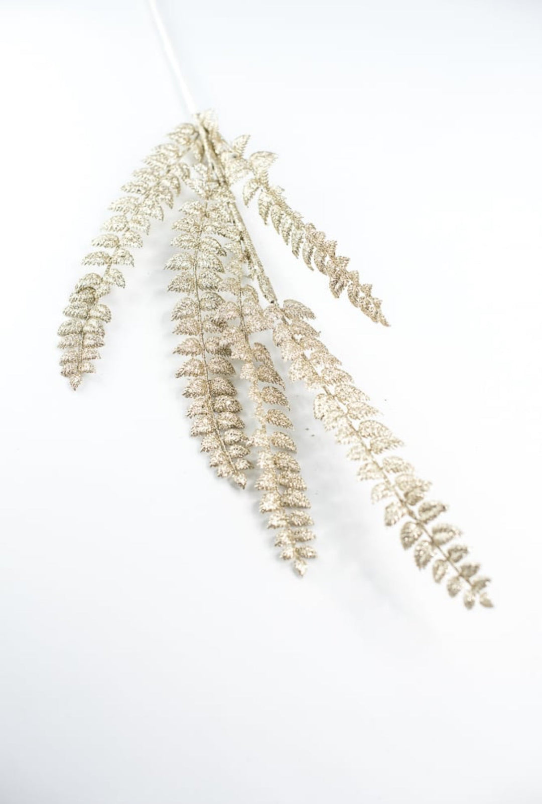 Champagne, tall, glittered Christmas spray - Greenery MarketArtificial FloraXS205744