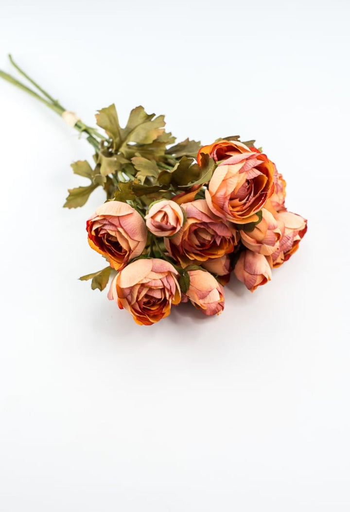 Creamy orange ranunculus bundle - Greenery Marketartificial flowers26057