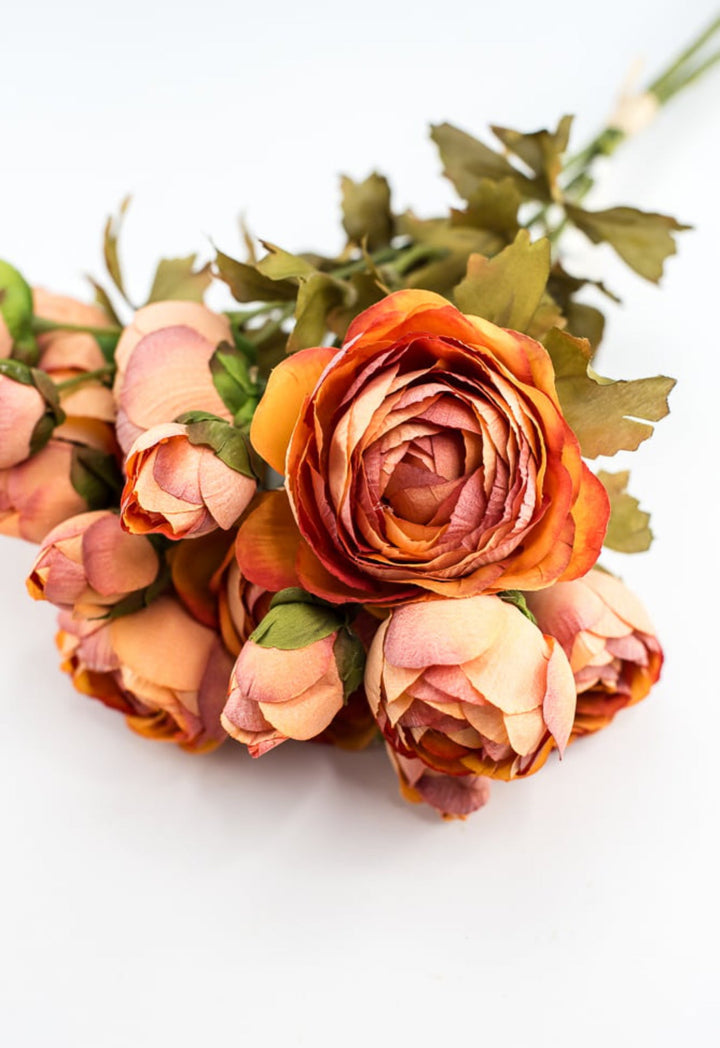 Creamy orange ranunculus bundle - Greenery Marketartificial flowers26057