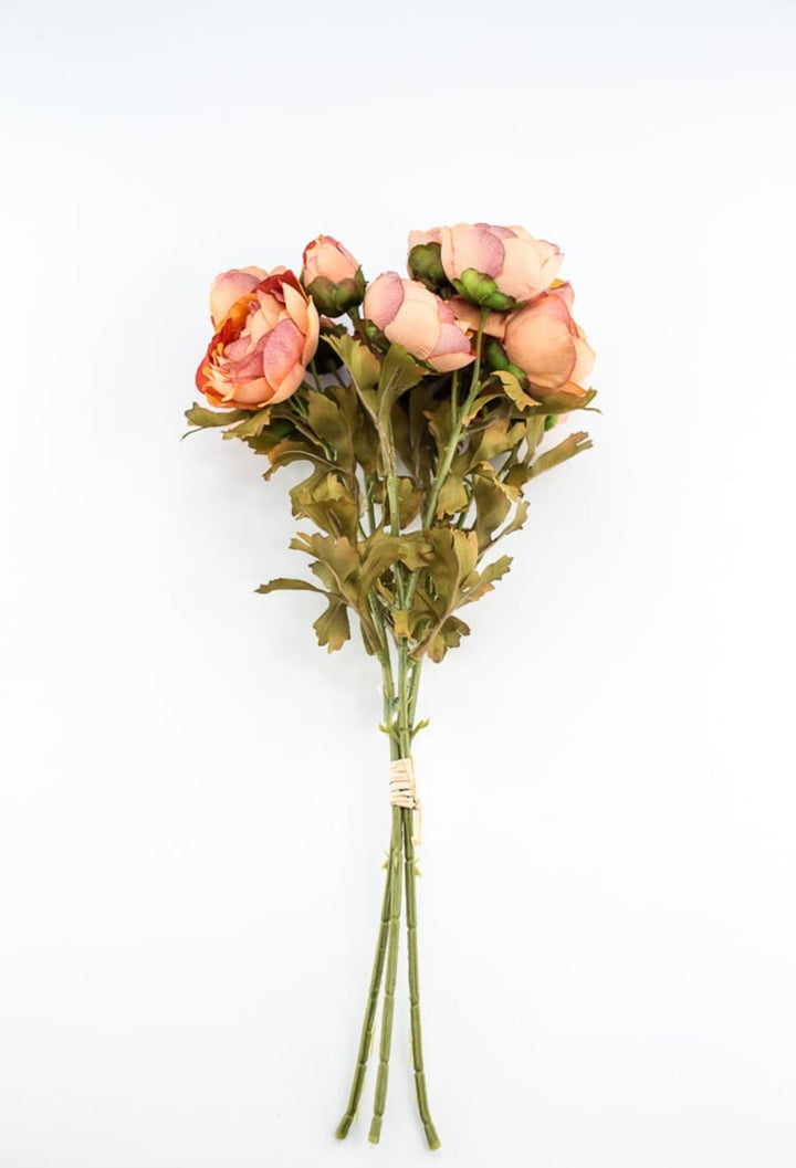 Creamy orange ranunculus bundle - Greenery Marketartificial flowers26057