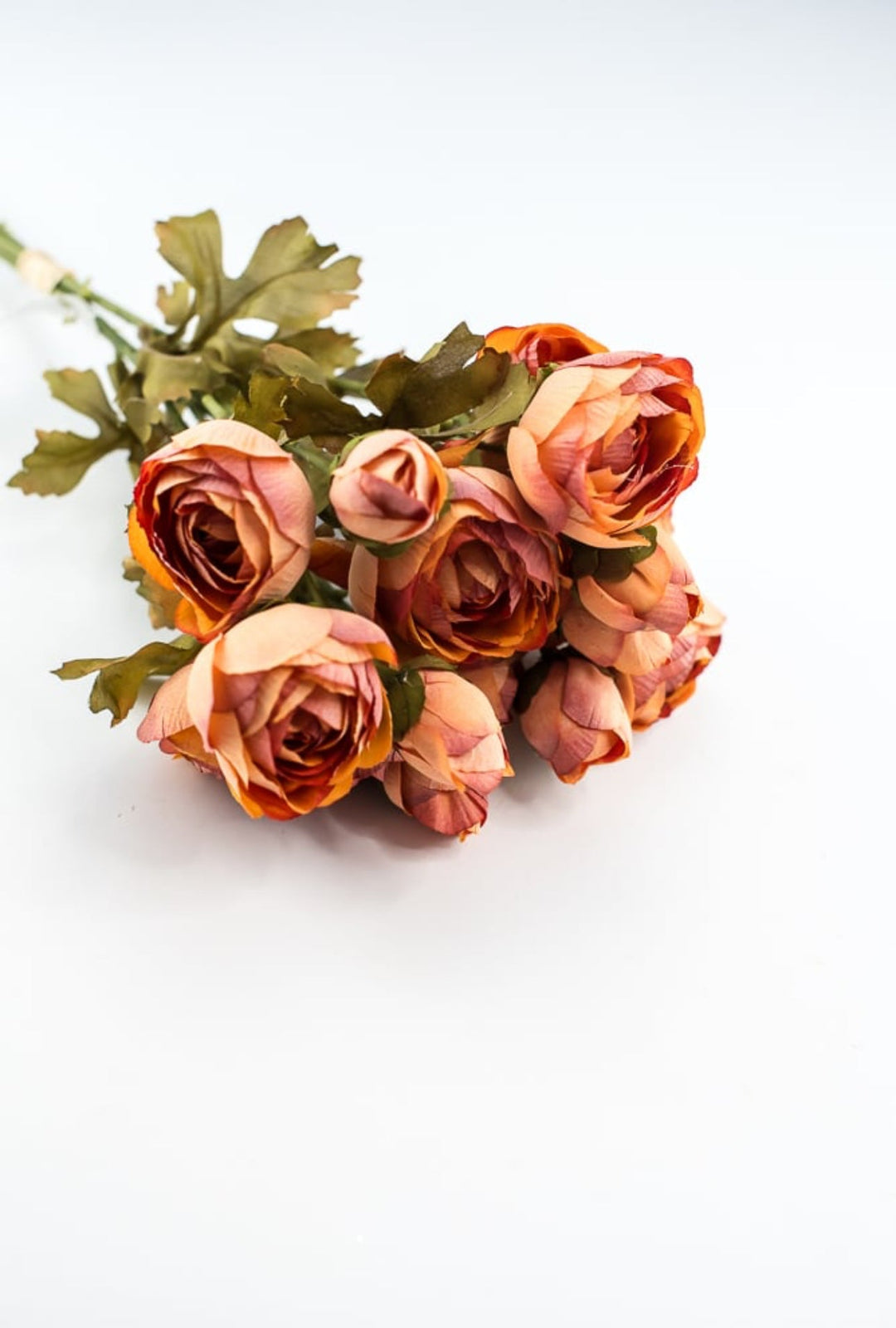 Creamy orange ranunculus bundle - Greenery Marketartificial flowers26057