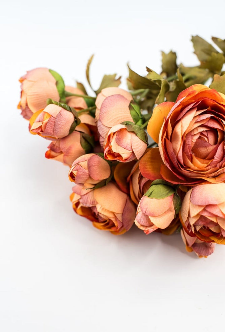 Creamy orange ranunculus bundle - Greenery Marketartificial flowers26057