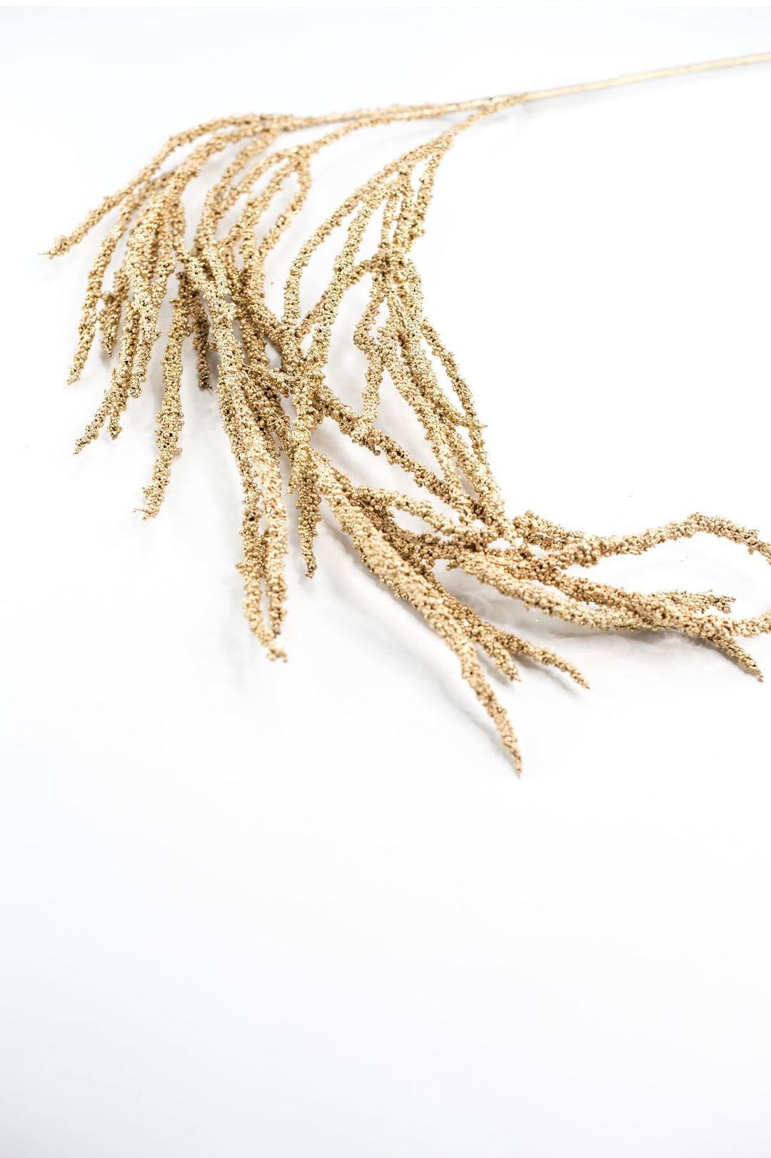 Draping gold mettalic berries spray - Greenery Market227920