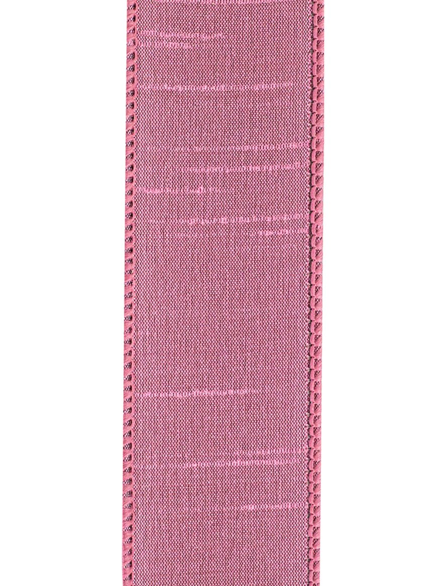 Dupioni Supreme Wired Ribbon 1.5” Rose 20 yards - Greenery Market92975W - 122 - 09H