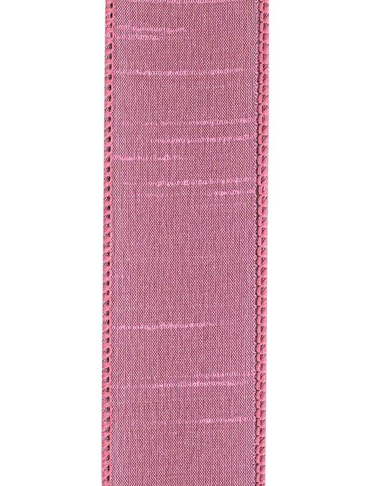 Dupioni Supreme Wired Ribbon 1.5” Rose 20 yards - Greenery Market92975W - 122 - 09H