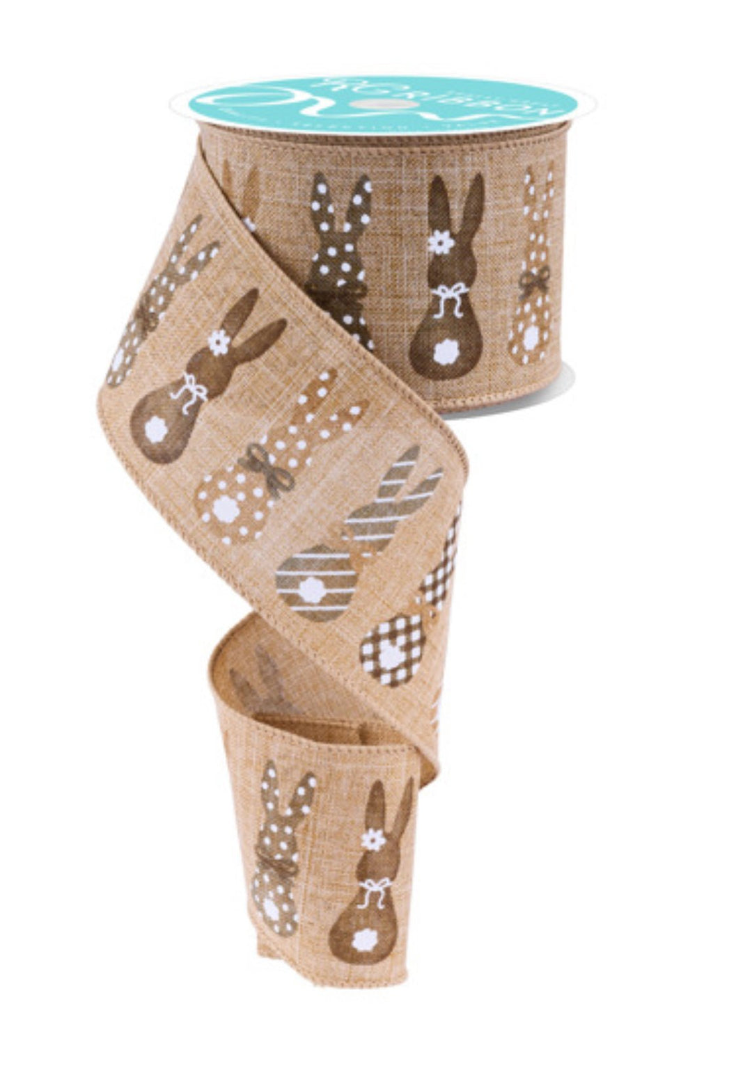 Easter bunny wired ribbon, 2.5" - Greenery MarketWired ribbonRGF155101