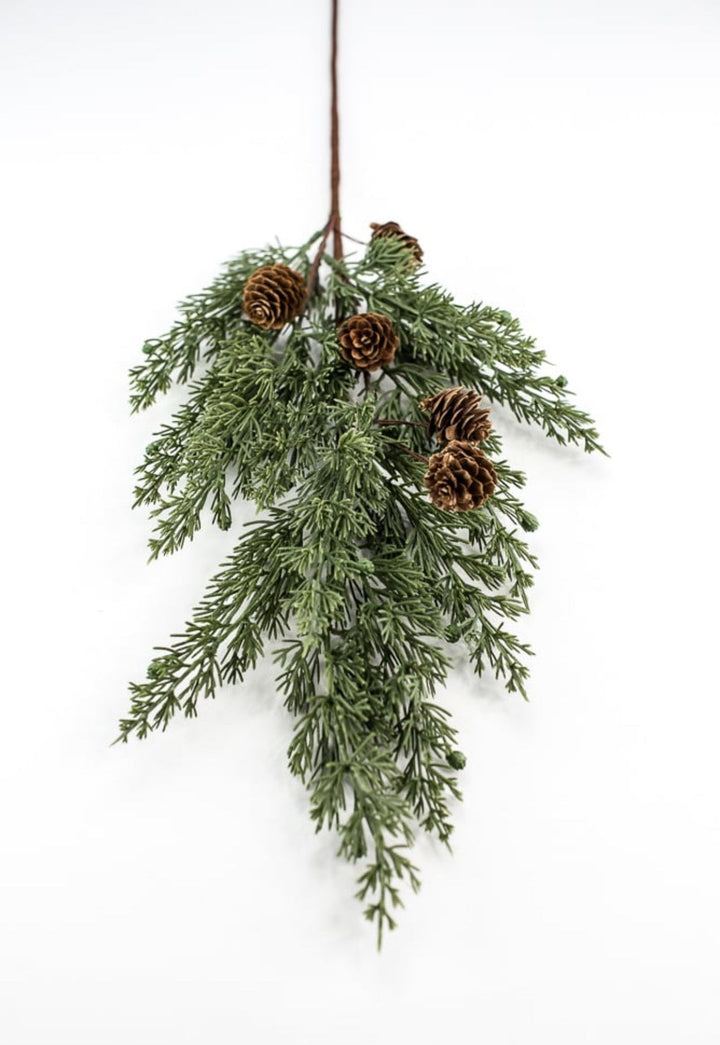 Eastern Cedar pine and cone spray - Greenery Marketgreenery84823SP28