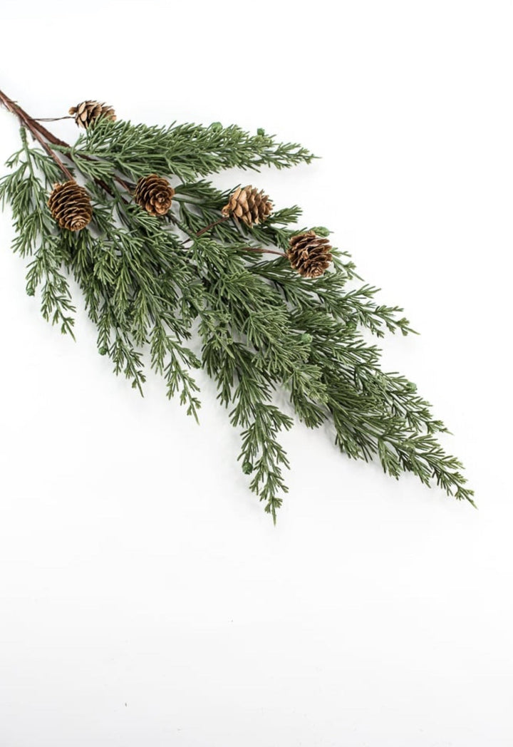 Eastern Cedar pine and cone spray - Greenery Marketgreenery84823SP28