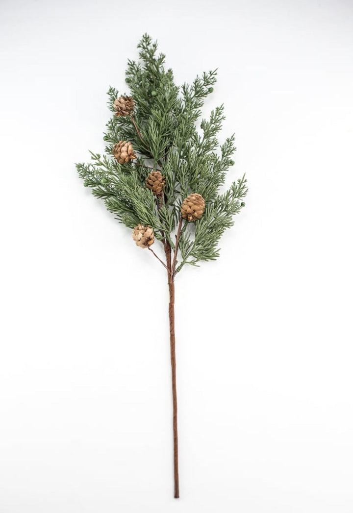 Eastern Cedar pine and cone spray - Greenery Marketgreenery84823SP28