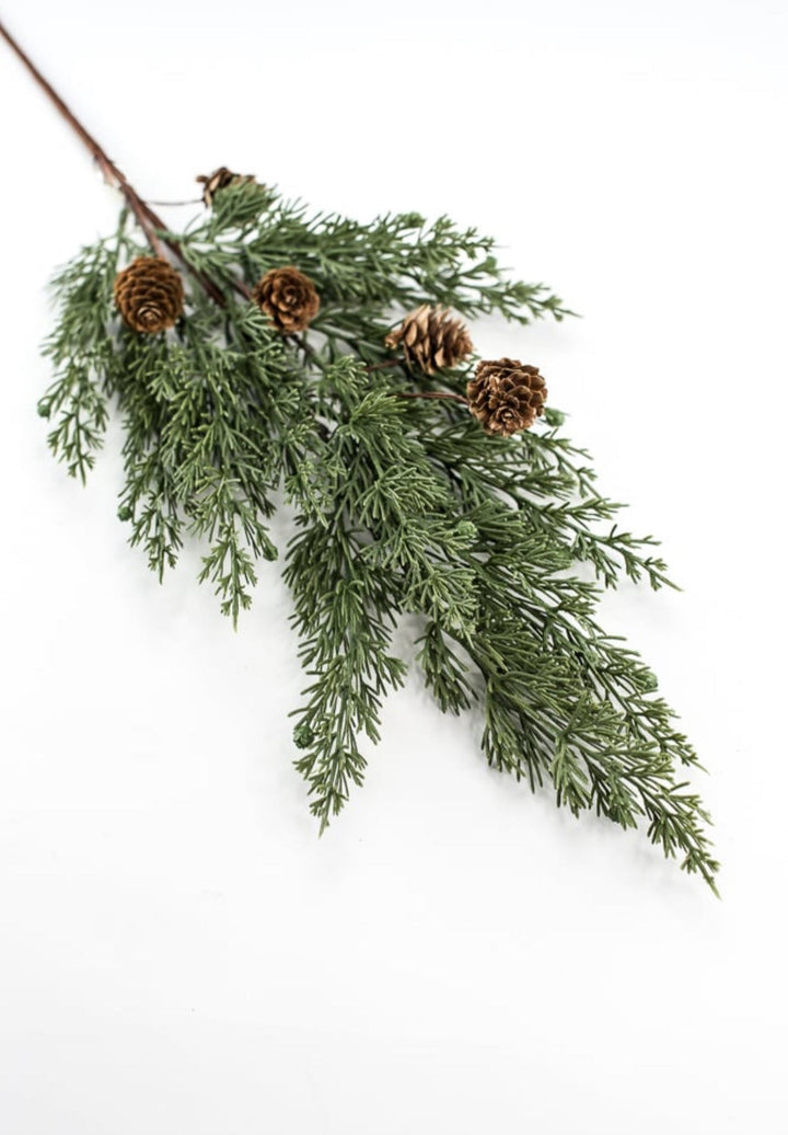 Eastern Cedar pine and cone spray - Greenery Marketgreenery84823SP28