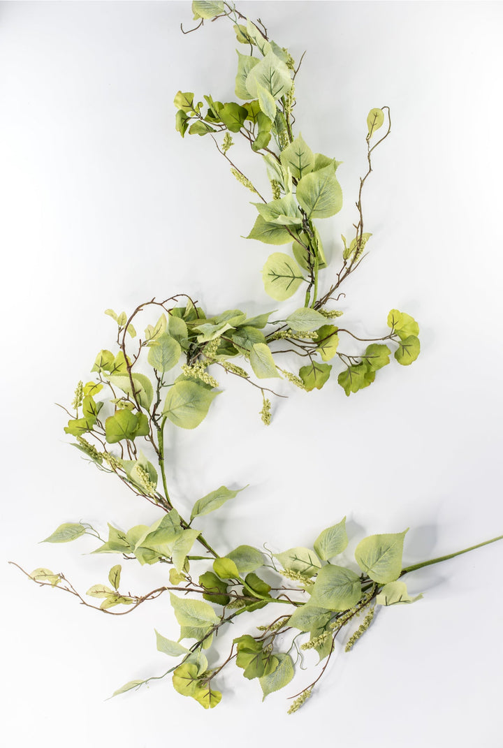 Elm leaf and tassel seed garland, mixed greenery - Greenery MarketPM1981 - SG