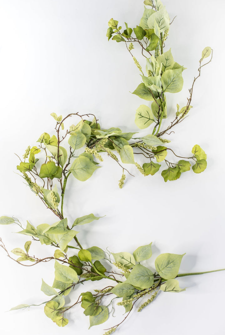 Elm leaf and tassel seed garland, mixed greenery - Greenery MarketPM1981 - SG