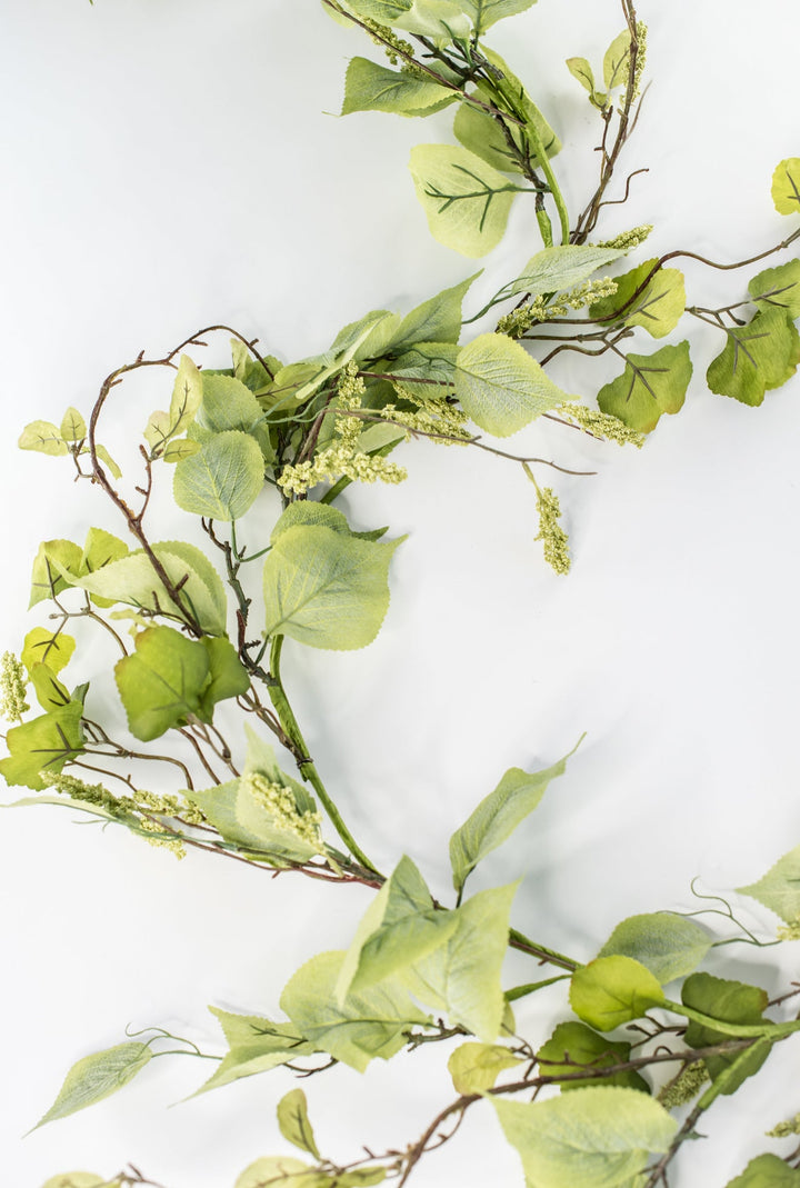 Elm leaf and tassel seed garland, mixed greenery - Greenery MarketPM1981 - SG