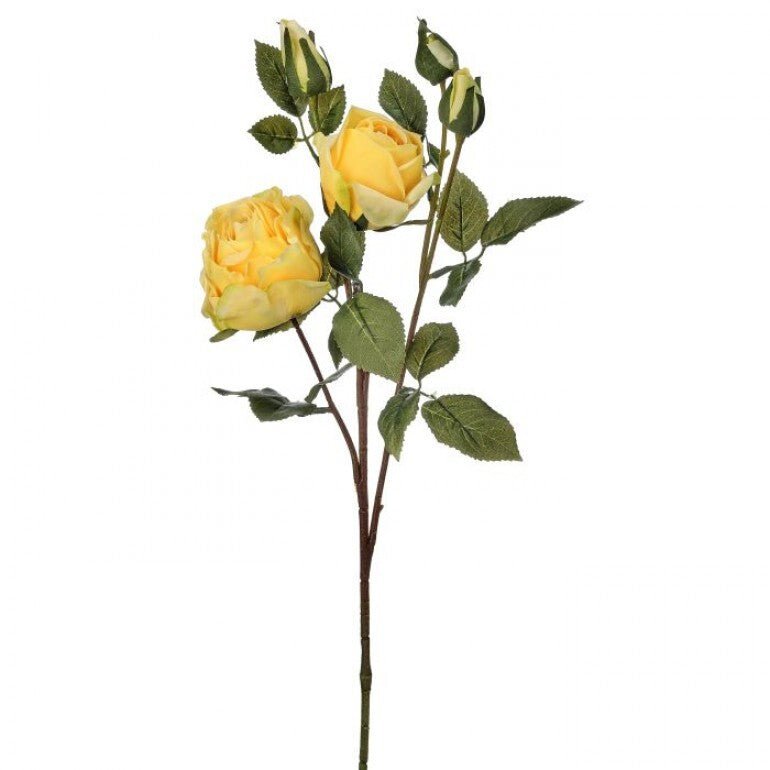 Estate, real touch spray rose - yellow - Greenery MarketMTF24645 YELL