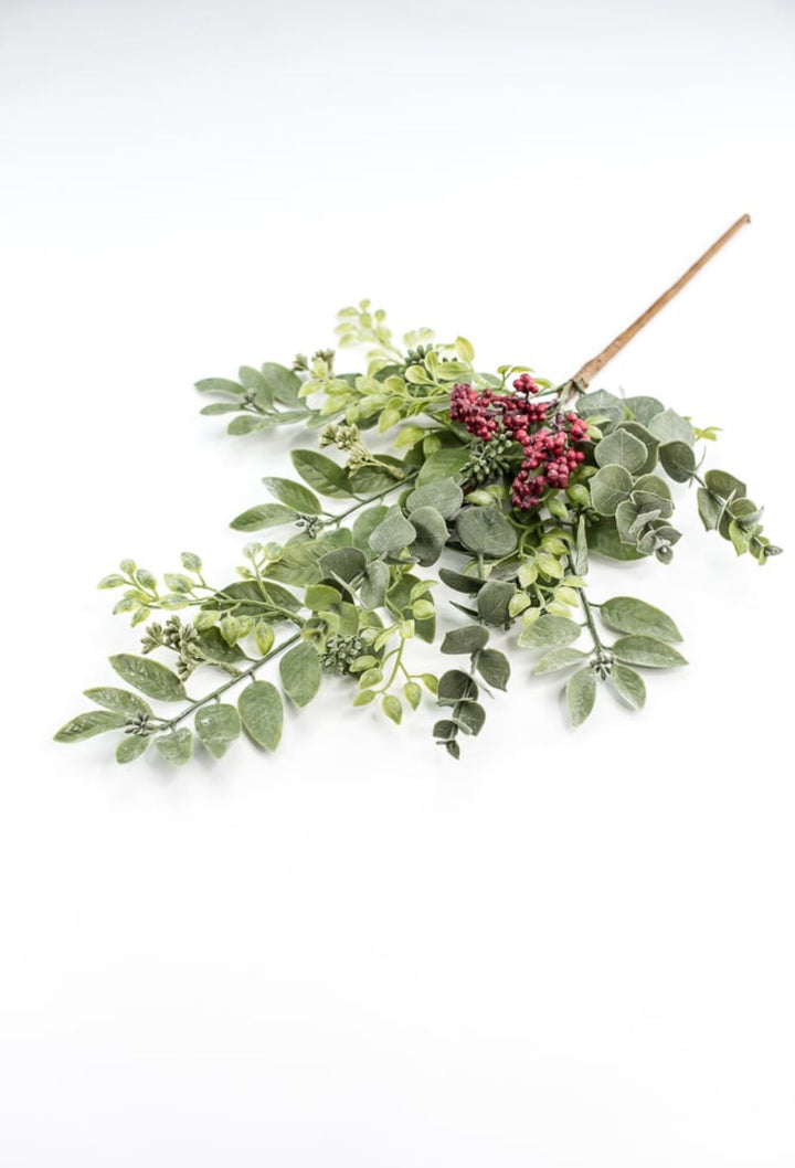 Eucalyptus and red berry spray - Greenery MarketXVP7404